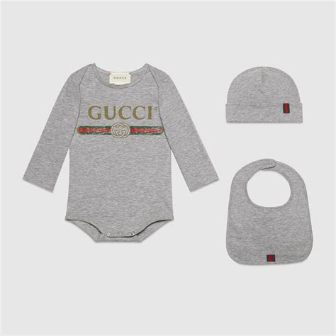 gucci newborn gift set|Baby cotton gift set with Gucci logo .